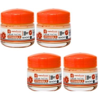 Imagem de CREME FACIAL VITAMINA C RENOVIT NANOTECNOLOGIA 30gr NATUFLORES 4un