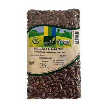Imagem de Feijão Rajado Orgânico Coopernatural 1Kg
