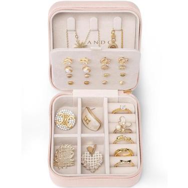 Imagem de Estojo de joias de viagem Vladimir Travel Jewelry Organizer rosa - Vla