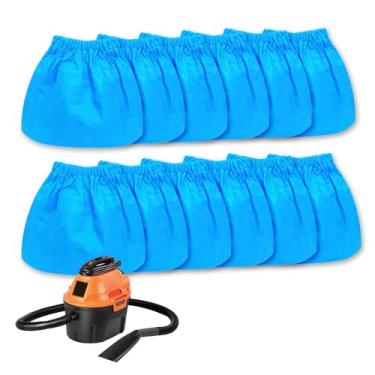 Imagem de Pacote com 12 filtros de pano VRC2 adequado para Armor All AA155 AA256 AA255 2,5 galão Shop VAC Microlined, compatível com aspiradores Vacmaster 1,5 a 3,2 galões molhado/seco