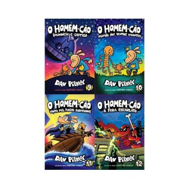 Imagem de Kit 4 Livros - O Homem-Cão Volumes 9 ao 12 - Dav Pilkey - Companhia da