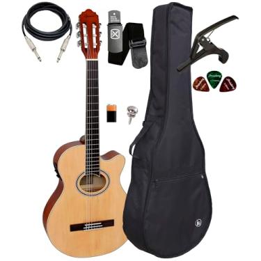 Imagem de Violão Náilon Eletrico Giannini Gnf-1d Natural(ns)+ Kit Full