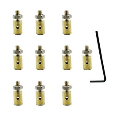 Imagem de 10PCS 1.1mm Pushrod Linkage Stopper Adjustable Pushrod Connector for RC Airplane Plane Helicopter DIY Model Toy Accessories (1.1mm)
