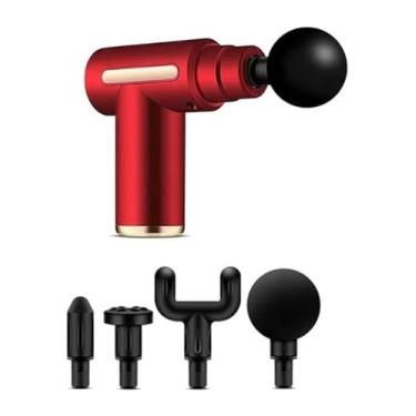 Imagem de Pistola Massageadora Elétrica Corporal De Fisioterapia Massagem Profissional (Vermelho)