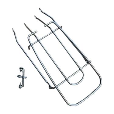 Imagem de Deevoka Suporte de bicicleta traseiro para bagagem, suporte de aço leve e resistente para bicicletas de carga e transporte de crianças, 20 Inch