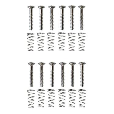 Imagem de CCeCCe 12 Conjuntos De Parafusos Montagem E Molas Ajuste Para Captadores Single Coil 20X3 Mm Fender Stratocaster Tele St Strat, Braço/Meio/Ponte Humbucker
