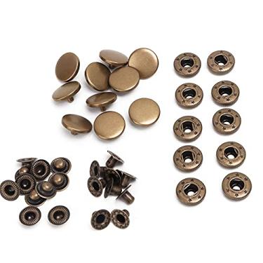 Imagem de Hztyyier Metal Stud Button Snap Button Clothes Durable Acessório para Obras de Arte DIY 10pcs Pressione o Fixador de Botões para a Loja de Roupas de Reparo Em Casa nº 1 831 Bronze (831 botão de 15mm