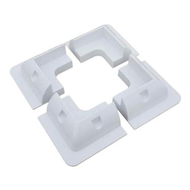 Imagem de Bothyi Kit de suportes de montagem de painel solar para barcos, trailers e acessórios solares, suportes de painel resistentes para veículos, barcos, camping, Branco