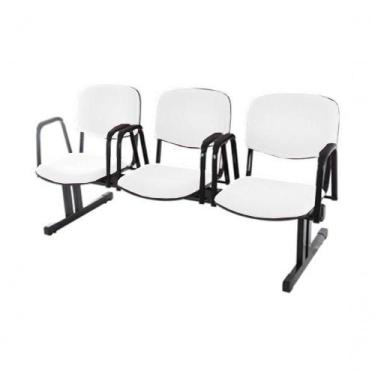 Imagem de Cadeira Em Longarina Para Auditórios Linha Hotel Branco - DESIGN OFFIC