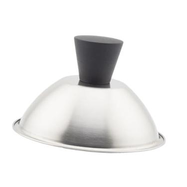 Imagem de Bothyi Tampa para grelha de hambúrguer, redonda, multifuncional, com cúpula de derretimento, para grelhar hambúrgueres e churrasco ao ar livre, 13.5 Cm