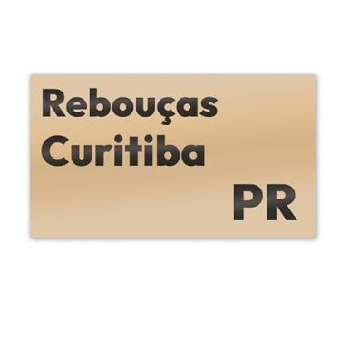 Imagem de Imã de Geladeira Rebouças Curitiba MDF 7x4 para Viagem