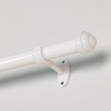 Imagem de Kit Varão De Cortina Pratiko 28mm x 2,50m Branco Bella Arte