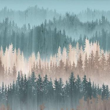 Imagem de Painel De Parede The Wall 2 Folhagem Azul 391811