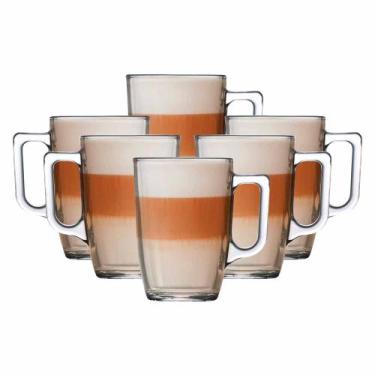 Imagem de Jogo de Caneca de Vidro Milão Café 6pcs,330ml- Ruvolo