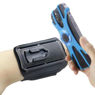 Imagem de HCcolo Suporte De Celular Com Pulseira Para Corrida, Rotação 360° E Braçadeira Esportiva Removível Chave Iphone 16/15/14/13/12/Pro/Pro Max/Xs/Xr/X/8/7/6/Plus, Compatível Smartphones 4,5 A 7 Polegada