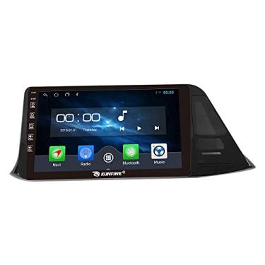 Imagem de Kunfine Rádio GPS estéreo de navegação Android para carro, visor de câmera reversa, tela sensível ao toque IPS de 9 polegadas, tablet pad para Toyota Izoa C-Hr 2015-2020(LHD), se aplicável Quad Core