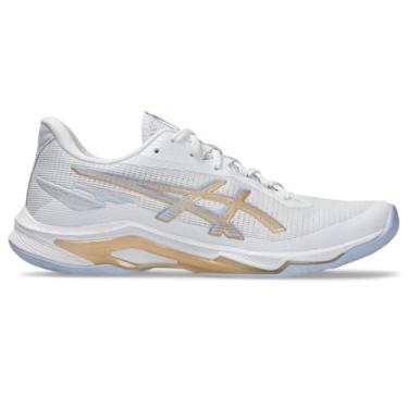 Imagem de ASICS Tênis feminino Netburner Ballistic Ff 4, Branco/champanhe, 37