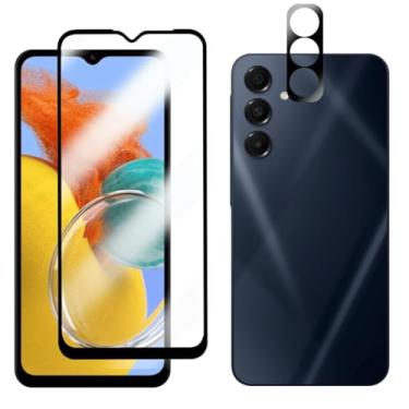 Imagem de Película de Vidro Temperado 3D para Galaxy M14, Proteção Total da Tela, com Película Protetora de Câmera, 9H