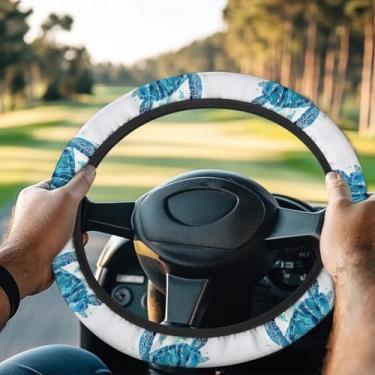 Imagem de Brosoneto Protetor de volante para carrinho de golfe - Capa protetora de volante de carro de clube de tartaruga marinha leve acessórios de carrinho de golfe fácil de instalar universal para homens e