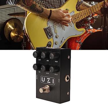 Imagem de Efeitos de Guitarra Elétrica Pedal de Unidade Effector Guitarra Reverb Efeitos de Simulação de Distorção de Guitarra e Efeitos de Overdrive para Guitarristas (AN 35 Preto)