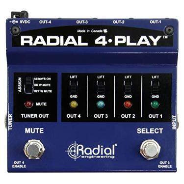 Imagem de Radial 4-Play Saída de 4 canais, caixa direta de instrumento