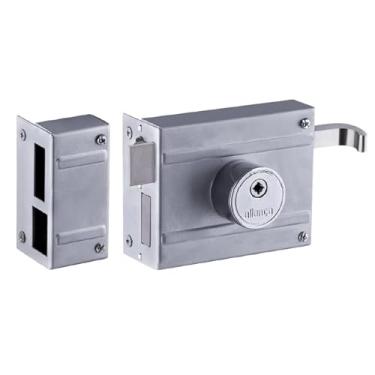 Imagem de Fechadura para portão F1510 tetra prata Aliança