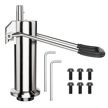 Imagem de Bomba hidráulica de substituição para cadeira de barbeiro – altura ajustável de 16 cm, capacidade de peso 200 kg, bomba hidráulica de substituição para cadeira de salão de salão de 6 parafusos, peça