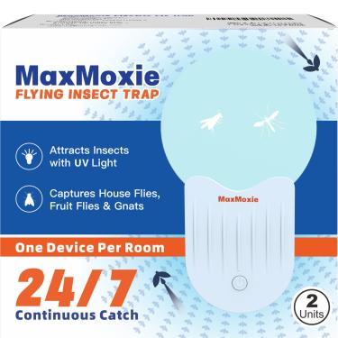 Imagem de Armadilha de insetos voadores, armadilha de luz de pragas para mosquitos, moscas da fruta, mosquitos, mariposas, atrativo apanhador de insetos para casa (2 plugues + 10 refis)