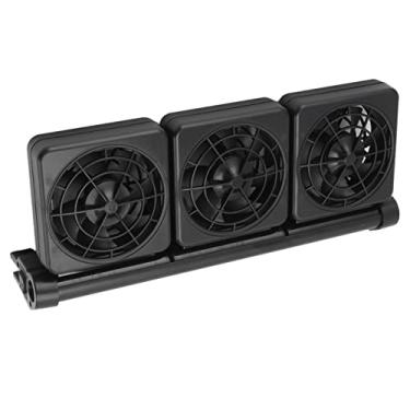 Imagem de KIMISS Fã de Resfriamento de Chillers de Aquário Ajustável para Tanques de Peixes - Mini Ventilador de Resfriamento Com Velocidade de Dupla e Instalação de Grampo Fácil para Alívio de Verão (3 fã)