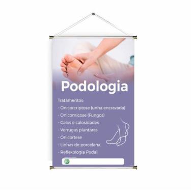 Imagem de Banner pronto Podóloga BA 295 medida 45x70 cm arte pronta
