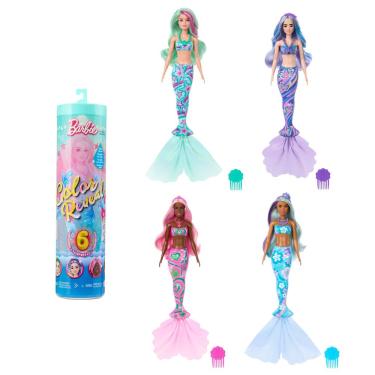 Imagem de Boneca - Barbir Color Reveal Sereia HTH45 MATTEL