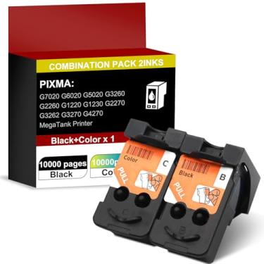 Imagem de DMAOCO BH-20 CH-20 substituição para cabeça de impressão para impressoras PIXMA G7020 G6020 G5020 G3260 G2260 G1220 G1230 G2270 G3262 G3270 G4270 MegaTank (1 cor preta 1 cor 1 preta 1 )