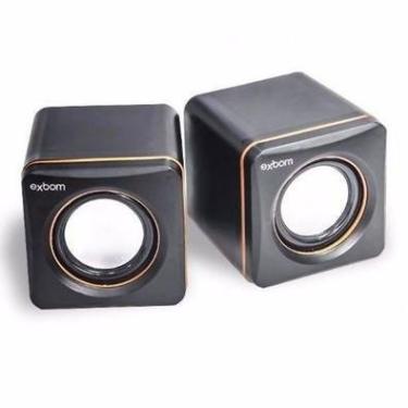 Imagem de Caixa De Som Exbom Mini USB, 5W RMS, P2, Para PC Notebook - Cs-39