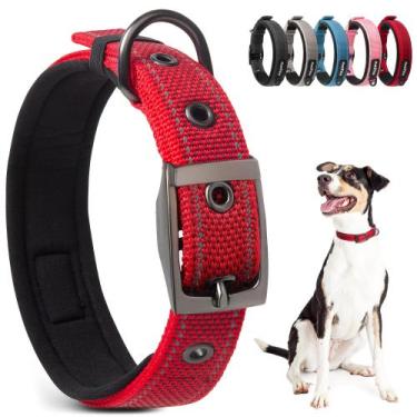 Imagem de Coleira para cães PetiFine Heavy Duty com fivela de metal para cães pe