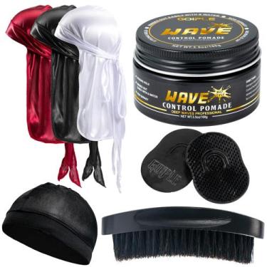 Imagem de Kit de pomada Wave Goiple para homens Strong Hold Easy Wash 100ml