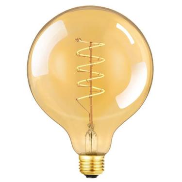 Imagem de Lâmpada LED Leools Vintage G125 6W 500LM 2200K E26 regulável