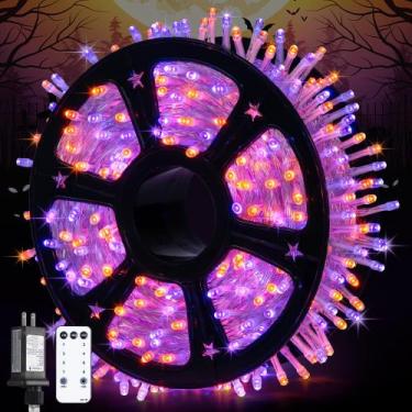 Imagem de Luzes de corda de Halloween JMEXSUSS 168 pés 600 LED ao ar livre