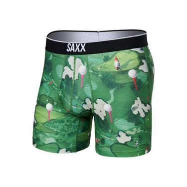 Imagem de Cueca boxer masculina Saxx – Cueca boxer de malha respirável VOLT com suporte embutido – Roupa íntima de treino para homens