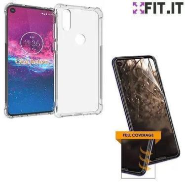 Imagem de Capa Antiqueda Impactos Motorola One Action + Película 3d - Universo