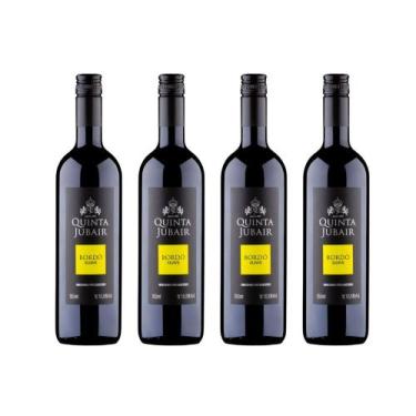 Imagem de Kit Vinho Tinto Brasileiro Quinta Jubair Bordô Suave 750ml - Vinícola 