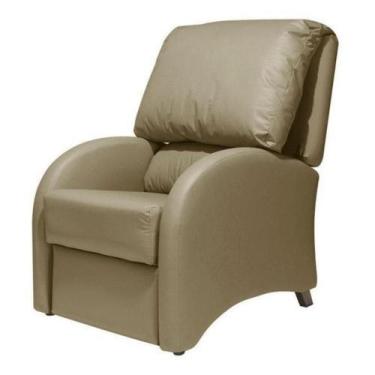 Imagem de Poltrona Reclinável MH-1237 Herval Estofada Bege K