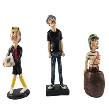 Imagem de Kit com chaves no barril, seu madruga bravo e kiko em resina - Gama