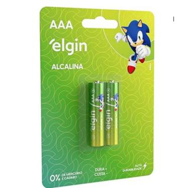 Imagem de Pilha Alcalina Elgin AA E AAA Palito c/2, Palito AAA 