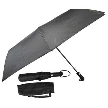 Imagem de Guarda Chuva Automático Abre E Fecha Reforçado 37cm Preto Grande - HHW