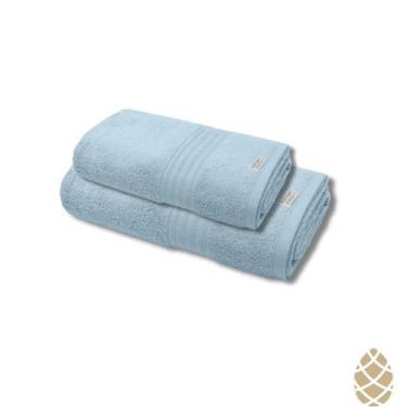 Imagem de Jogo de Toalhas Gigante Platine 2 Peças Algodão Buettner, Azul-574