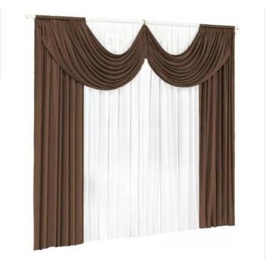 Imagem de Cortina varão simples malha gel 2,00 largura por 1,70 de altura - THEO