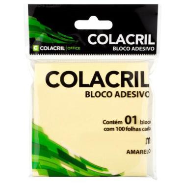 Imagem de Bloco adesivo para anotação e recado, Colacril escolha a cor e a medid