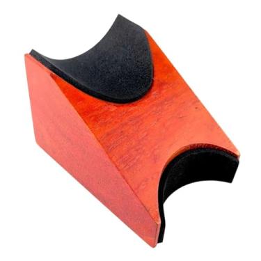 Imagem de Fenteer Apoio de braço para guitarra, almofada de apoio para braço de guitarra, instrumento de cordas, ferramenta de luthier para violinos, Vermelho