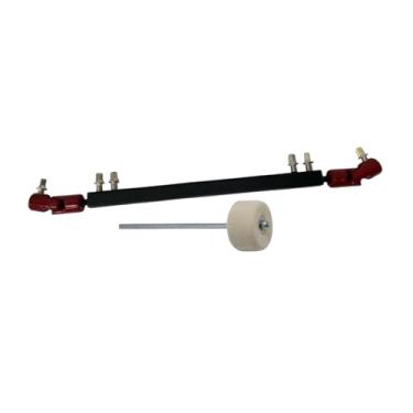 Imagem de Colaxi Haste de ligação do eixo de transmissão do pedal de bumbo duplo, peças fáceis de instalar, premium conveniente, conector de ligação pedal de bumbo, Preto Vermelho