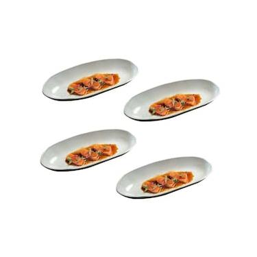 Imagem de Conjunto de Travessas Ovais Grandes Porto Brasil Orgânico Echo 32x16cm - 4 Peças